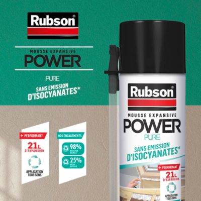 Mousse Expansive Rubson Power Pure Aérosol, 21L