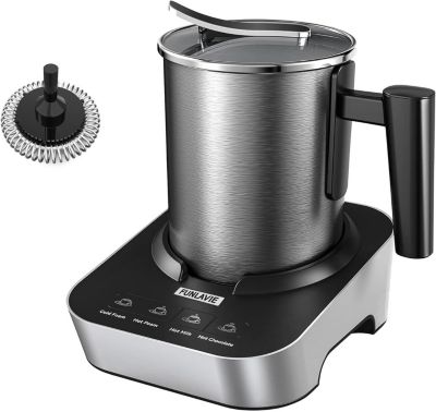 Mousseur à Lait 4-en-1 400 mL Noir & Argent