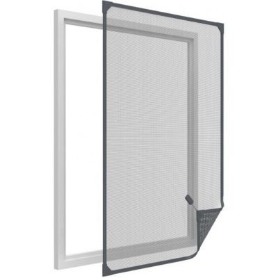Moustiquaire avec cadre magnétique pour fenêtre anthracite max 120x140 cm