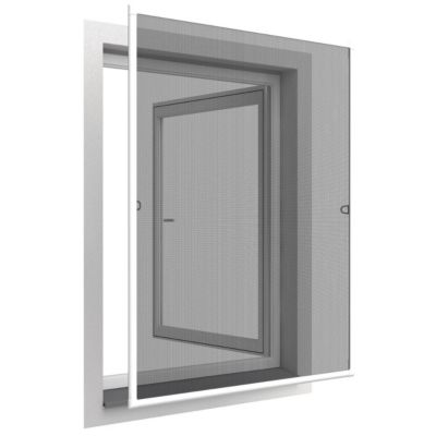 Moustiquaire cadre aluminium sans perçage 120x140 cm Basic