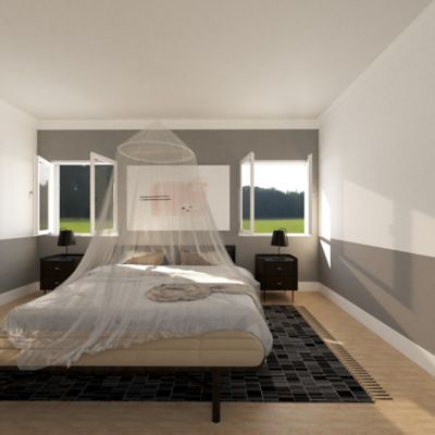 Moustiquaire ciel de lit blanc Kocoon 84 x 270 x 1280 cm