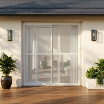 Moustiquaire coulissante aluminium blanc 230 x 240 cm - Easy Life