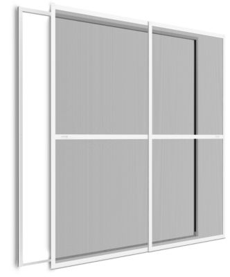 Moustiquaire coulissante aluminium gris 230 x 240 cm - Easy Life