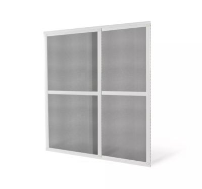 Moustiquaire coulissante pour porte fenêtre ALU - L160 x H240cm - Blanc