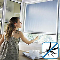 Moustiquaire de fenêtre en alu blanc Protek 80 x h.130 cm