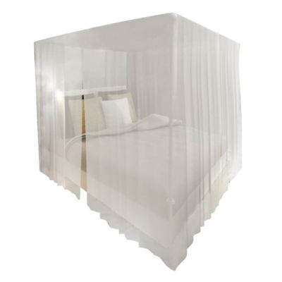 Moustiquaire de lit carré 3 ouvertures 2 pcs vidaXL