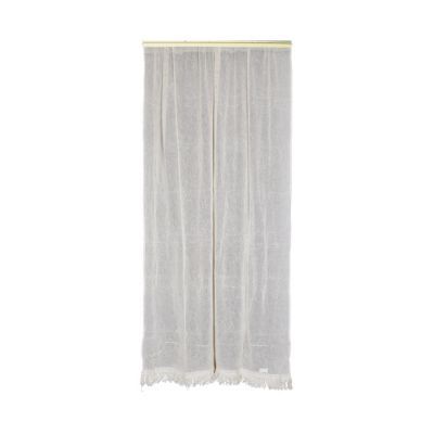 Moustiquaire de porte en coton écru 140 x 225 cm