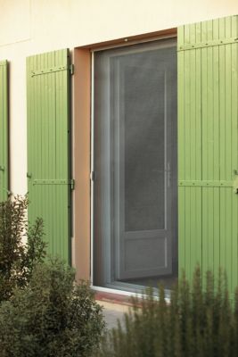 Moustiquaire de porte latérale en aluminium blanc Kocoon 140 x h.230 cm