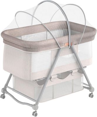 Moustiquaire pliable pour lit bébé, protection anti-moustiques, installation gratuite, barrière de sécurité - 60 cm x 105 cm