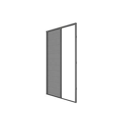 Moustiquaire plissée pour porte et porte-fenêtre H230 cm x L140 cm coloris gris