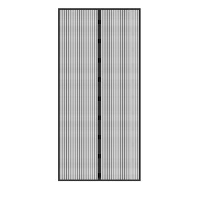 Moustiquaire porte ECD Germany 100x210cm noir montage adhésif sans perçage ni vissage anti insectes