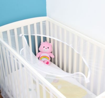 Moustiquaire pour Lit Bébé avec Fermeture Zippée - L.120 x H.60cm