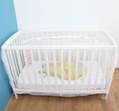 Moustiquaire pour Lit Bébé avec Fermeture Zippée - L.120 x H.60cm