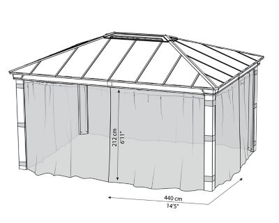 Moustiquaire pour tonnelle Dallas 4900