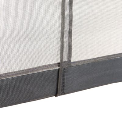 Moustiquaire Rideau de Porte Passages Intensifs - L.130 x H.230cm - Gris