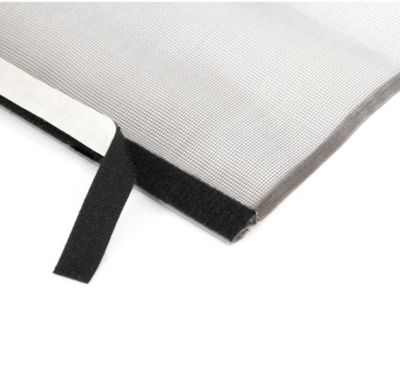Moustiquaire Rideau de Porte Passages Intensifs - L.130 x H.230cm - Gris