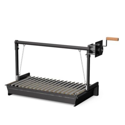 MOVELAR - Barbecue préfabriqué à bois et charbon de bois California PlusxL (Beige - 110x64x225 cm) REF : M00137 - Usage Extérieur