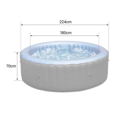 MSPA - Spa gonflable rond BERGEN - 8 places