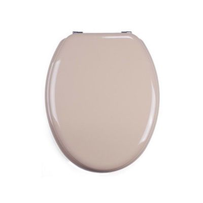 MSV Abattant WC MDF CLEO Beige - Charnières Inox