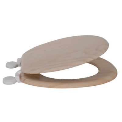 MSV Abattant Wc MDF en décor Pin Beige  Charnières PS