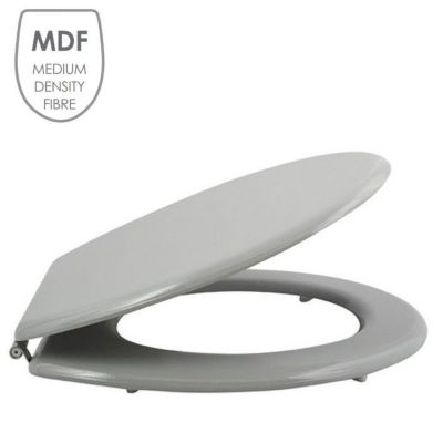MSV Abattant Wc MDF Gris Argent