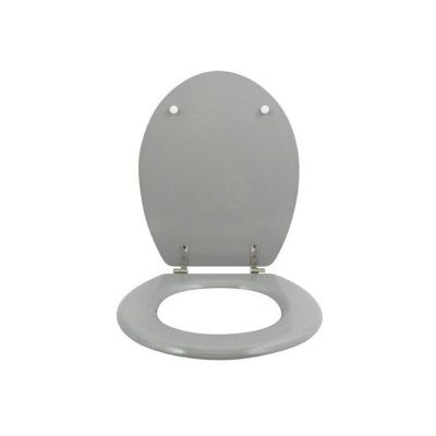 MSV Abattant Wc MDF Gris Argent