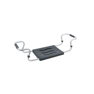 MSV Grand siège de baignoire extensible 5070cm Gris  Max 120kg