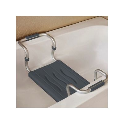 MSV Grand siège de baignoire extensible 5070cm Gris  Max 120kg