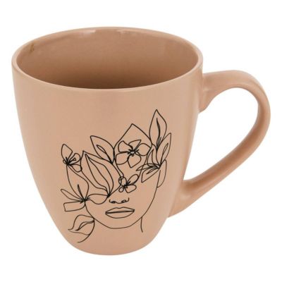 Mug Visage L14,7xp10,8xH11,8cm - Atmosphera Créateur d'intérieur