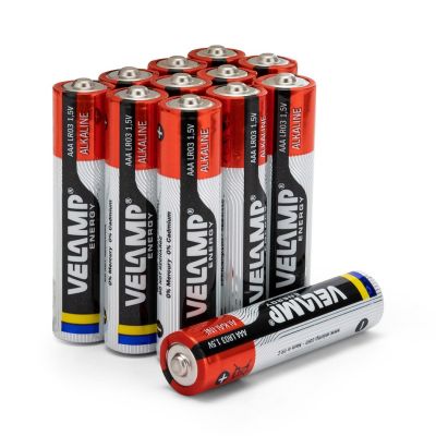 Mulitpack de 12 piles alcalines mini stilo LR03 AAA, 1,5V, longue durée