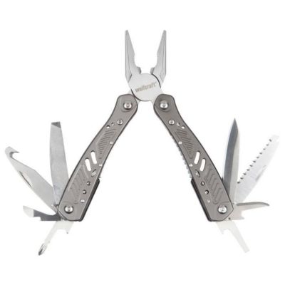 Multi-outil pliable 13 en 1 wolfcraft 4080000 - métal, lames inox, boîtier aluminium anodisé orange