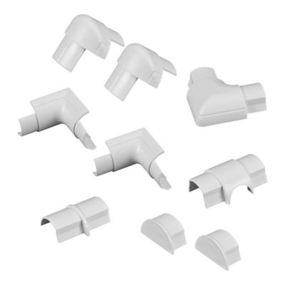 Multi-pack d'accessoires pour goulotte D-Line blanc 30 x 15 mm