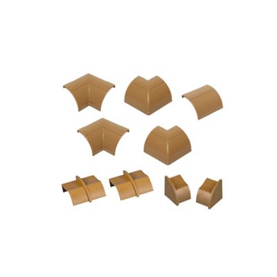 Multi-Pack d'accessoires pour goulotte D-Line effet bois vernissable 22x22mm