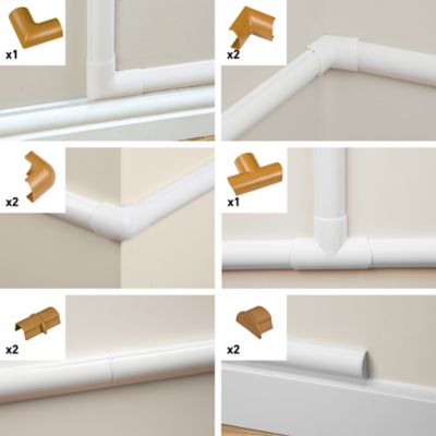 Multi-Pack d'accessoires pour goulotte D-Line effet chêne 30x15mm