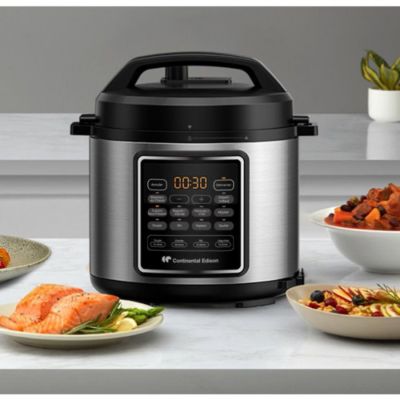 Multicuiseur - Robot Cuiseur   Autocuisuer sous pression - CONTINENTAL EDISON - CEMCSP10006L - 6 L - 1000 W - Noir et inox