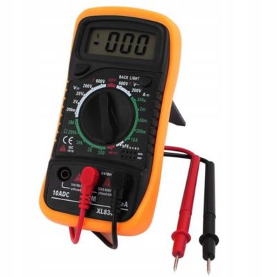 Multimètre Numérique DT-830B - Écran LCD Rétroéclairé, Fonction HOLD, Test Diode, 600V AC/DC, Compact et Robuste