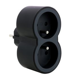 Multiprise rotative 2 prises électriques + 2 ports USB Watt&co