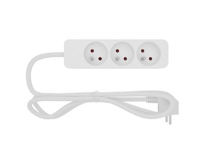Multiprise 3 prises blanc 1 m 16A 3680W 230 V