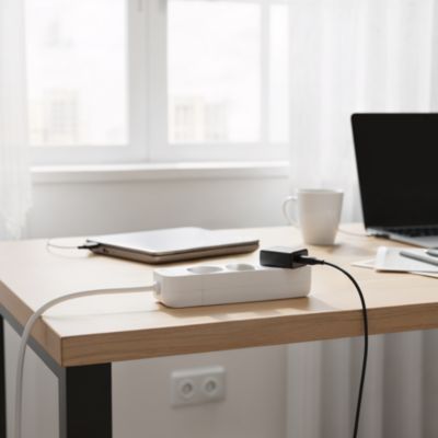 Multiprise 3 prises blanc 1 m 16A 3680W 230 V