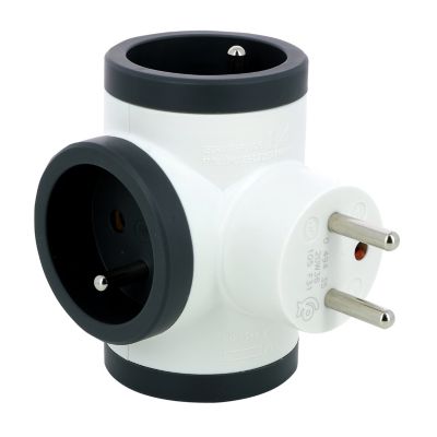 Multiprise 3 prises Legrand blanc et noir