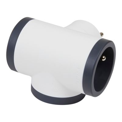 Multiprise 3 prises Legrand blanc et noir
