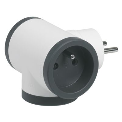 Multiprise 3 prises Legrand blanc et noir