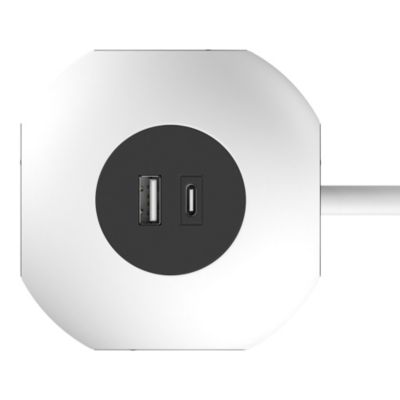 Multiprise 4 prises + 2 USB Jacobsen 1.5 m forme cube