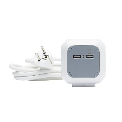 Multiprise 4 prises Diall CUBE & USB 3m