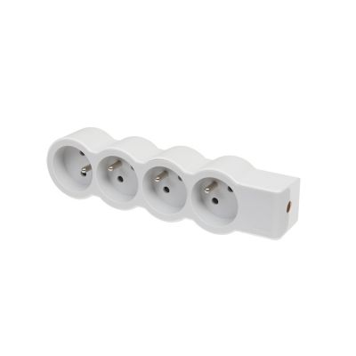 Multiprise 4 prises Legrand blanc et gris