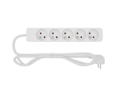 Multiprise 5 prises blanc 1 m 16A 3680W 230 V