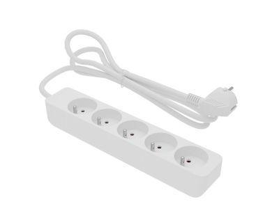 Multiprise 5 prises blanc 1 m 16A 3680W 230 V