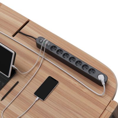 Multiprise 8 prises + 2 USB Jacobsen 1.5 m noir