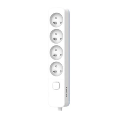 Multiprise avec interrupteur 4 prises 2 pôles + terre à câbler