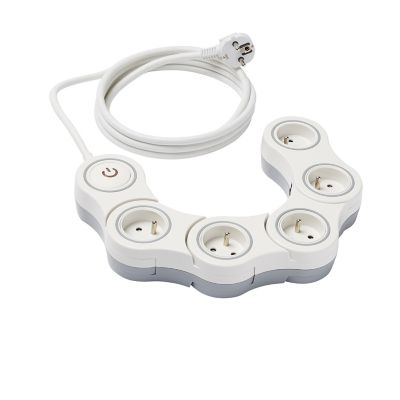 Multiprise avec interrupteur 5 prises Diall modulable 2m